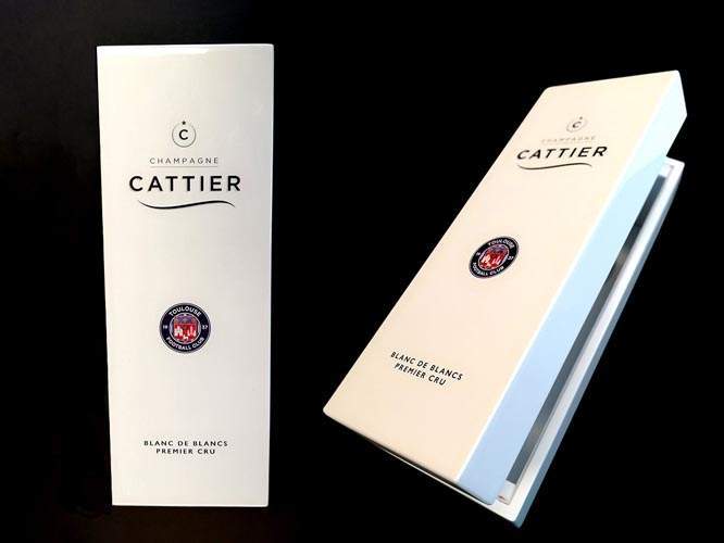 Etui personnalisé bouteille de champagne Les Mesneux