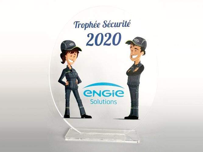 Trophée personnalisé Les Mesneux