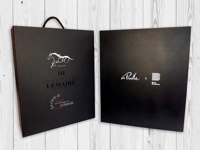 Personnalisation coffret champagne Les Mesneux